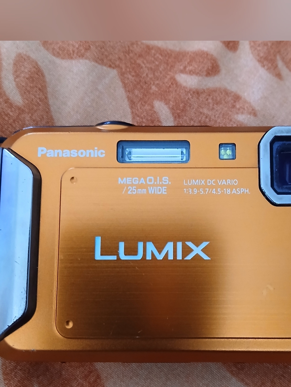 Panasonic Lumix Compact Digital Camera in Orange
